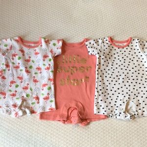Mini B. Onesies (SET OF 3) 3 Month